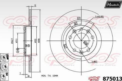 Maxtech 875013.6980 - Discofreno autozon.pro