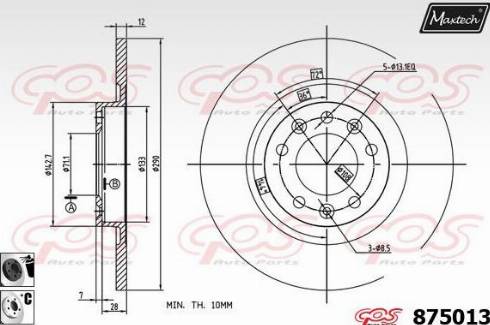 Maxtech 875013.6060 - Discofreno autozon.pro