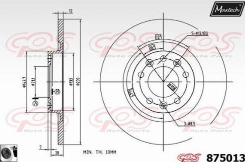 Maxtech 875013.0060 - Discofreno autozon.pro