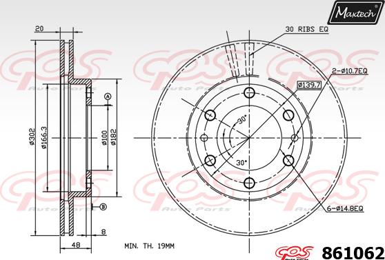 Maxtech 875013 - Discofreno autozon.pro