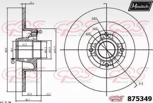 Maxtech 875349.6065 - Discofreno autozon.pro