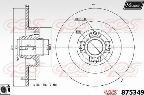 Maxtech 875349.0065 - Discofreno autozon.pro