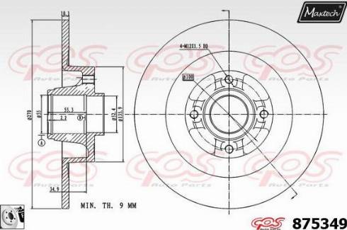 Maxtech 875349.0085 - Discofreno autozon.pro