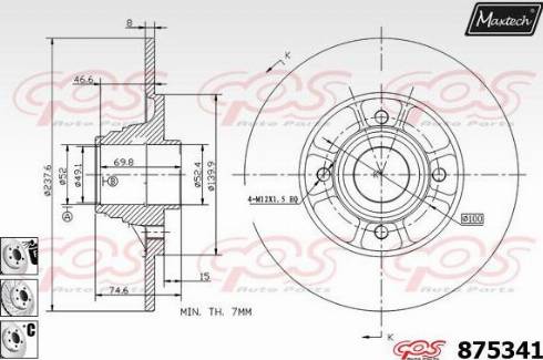 Maxtech 875341.6981 - Discofreno autozon.pro