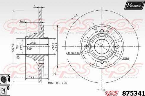 Maxtech 875341.6061 - Discofreno autozon.pro