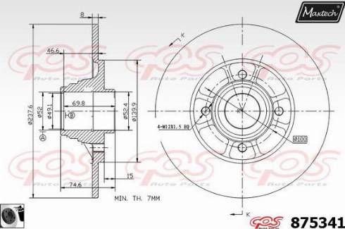 Maxtech 875341.0061 - Discofreno autozon.pro