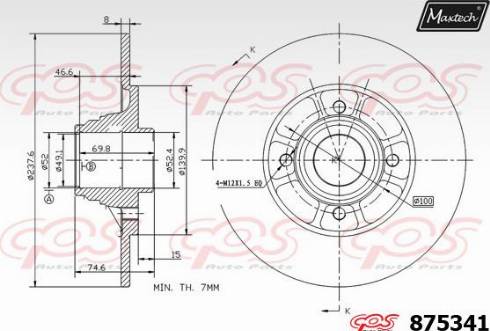 Maxtech 875341.0001 - Discofreno autozon.pro