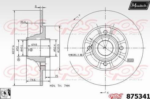 Maxtech 875341.0081 - Discofreno autozon.pro