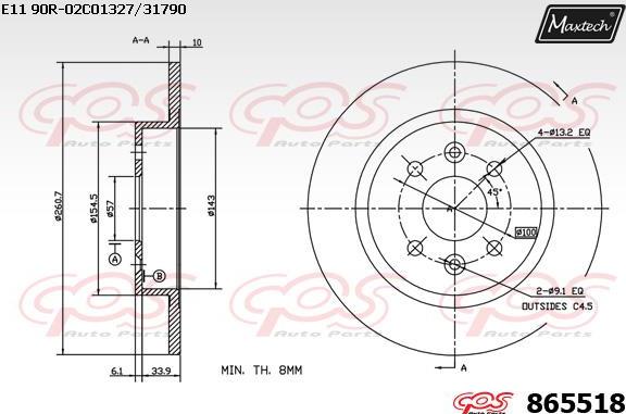 Maxtech 875343 - Discofreno autozon.pro