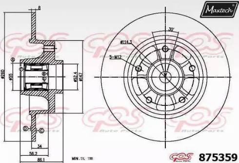 Maxtech 875359.0005 - Discofreno autozon.pro