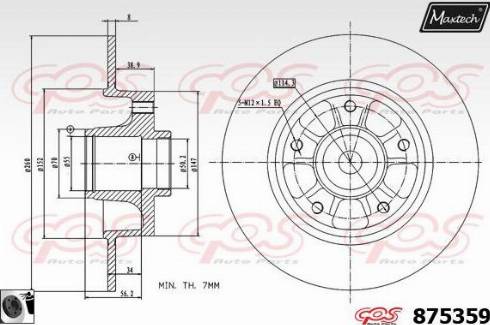 Maxtech 875359.0065 - Discofreno autozon.pro