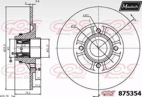 Maxtech 875354.0001 - Discofreno autozon.pro