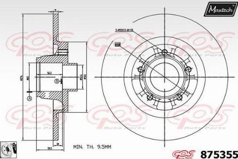 Maxtech 875355.0085 - Discofreno autozon.pro