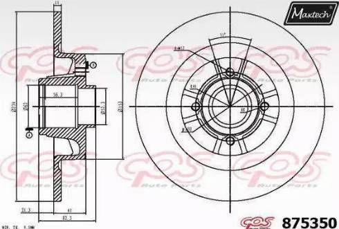 Maxtech 875350.0005 - Discofreno autozon.pro