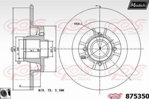 Maxtech 875350.0065 - Discofreno autozon.pro