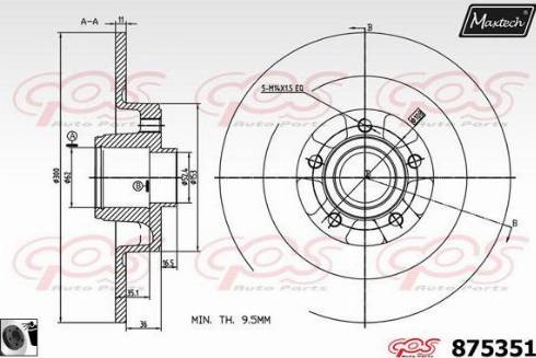 Maxtech 875351.0065 - Discofreno autozon.pro