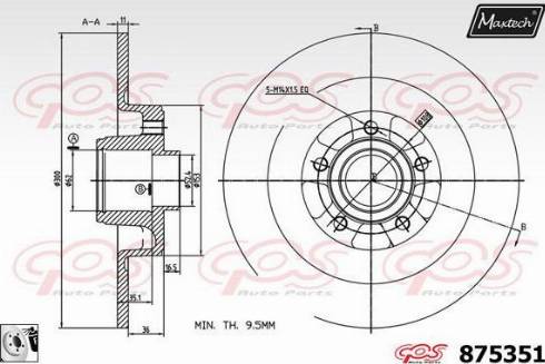 Maxtech 875351.0085 - Discofreno autozon.pro