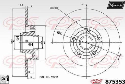 Maxtech 875353.0085 - Discofreno autozon.pro