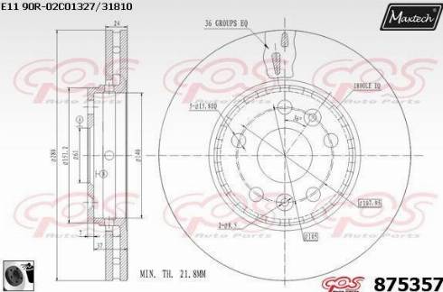 Maxtech 875357.0060 - Discofreno autozon.pro