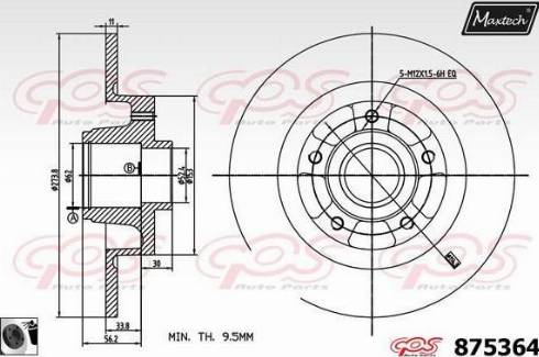 Maxtech 875364.0065 - Discofreno autozon.pro