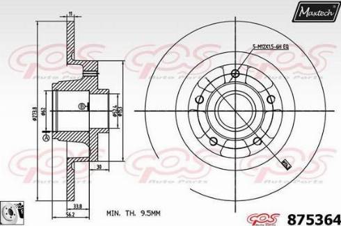 Maxtech 875364.0085 - Discofreno autozon.pro