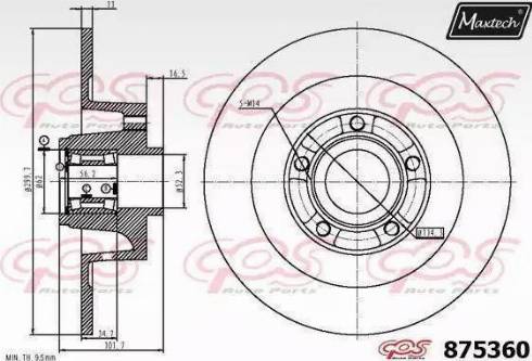 Maxtech 875360.6065 - Discofreno autozon.pro