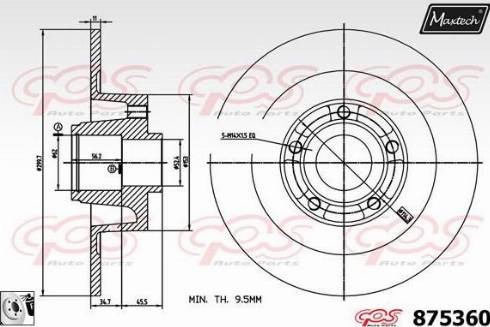 Maxtech 875360.0085 - Discofreno autozon.pro