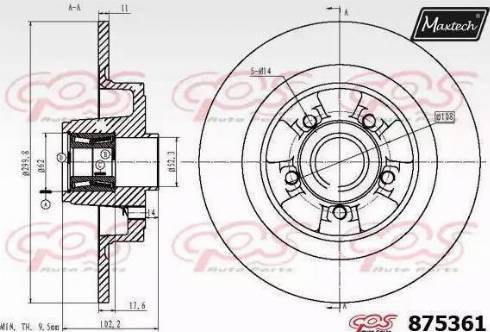 Maxtech 875361.6885 - Discofreno autozon.pro