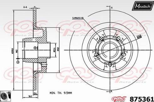 Maxtech 875361.0065 - Discofreno autozon.pro