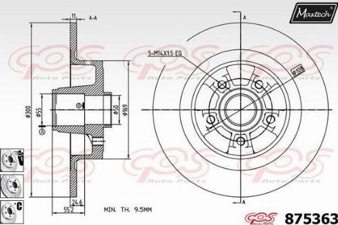 Maxtech 875363.6985 - Discofreno autozon.pro