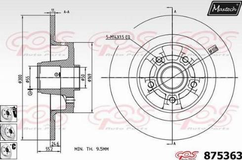 Maxtech 875363.6885 - Discofreno autozon.pro