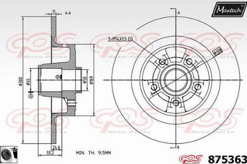 Maxtech 875363.0065 - Discofreno autozon.pro