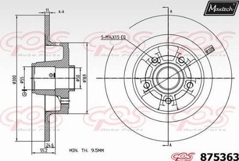 Maxtech 875363.0005 - Discofreno autozon.pro