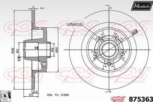 Maxtech 875363.0085 - Discofreno autozon.pro