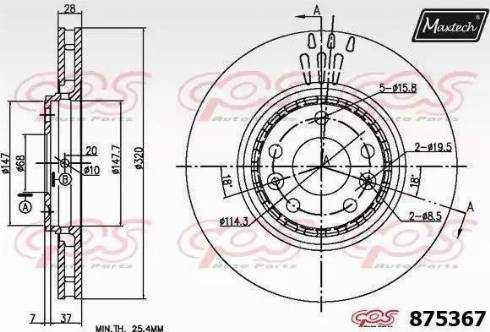 Maxtech 875367.0000 - Discofreno autozon.pro