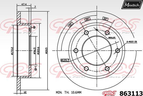 Maxtech 875304 - Discofreno autozon.pro