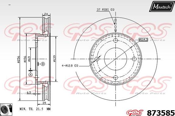 Maxtech 875314 - Discofreno autozon.pro