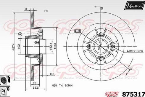 Maxtech 875317.6061 - Discofreno autozon.pro