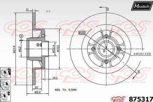 Maxtech 875317.6881 - Discofreno autozon.pro