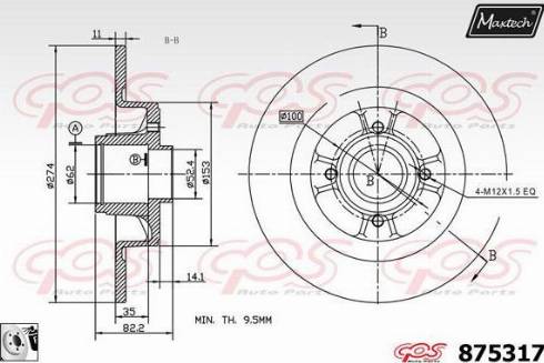 Maxtech 875317.0081 - Discofreno autozon.pro