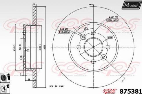 Maxtech 875381.6060 - Discofreno autozon.pro