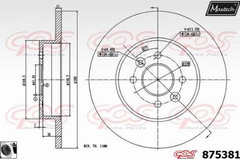 Maxtech 875381.0060 - Discofreno autozon.pro