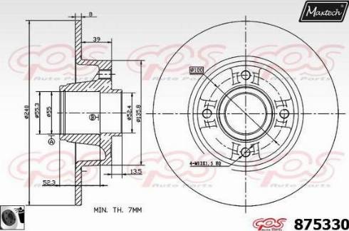 Maxtech 875330.0065 - Discofreno autozon.pro