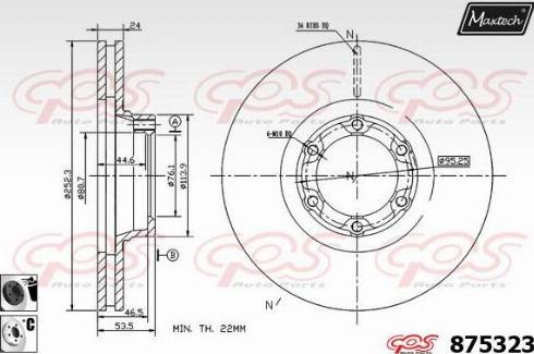 Maxtech 875323.6060 - Discofreno autozon.pro