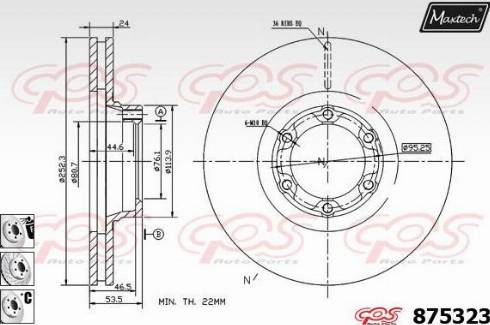 Maxtech 875323.6880 - Discofreno autozon.pro