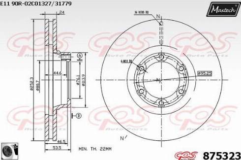 Maxtech 875323.0060 - Discofreno autozon.pro