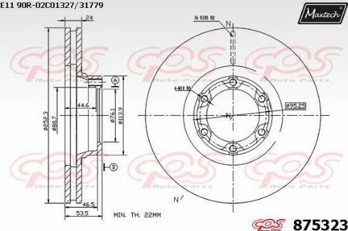 Maxtech 875323.0000 - Discofreno autozon.pro