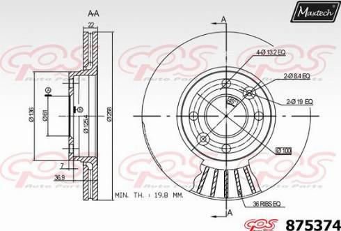 Maxtech 875374.0000 - Discofreno autozon.pro