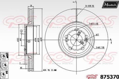 Maxtech 875370.6880 - Discofreno autozon.pro