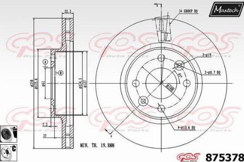 Maxtech 875378.6060 - Discofreno autozon.pro